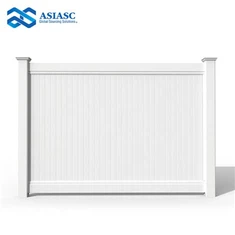 Hvit PVC gjerdepanel